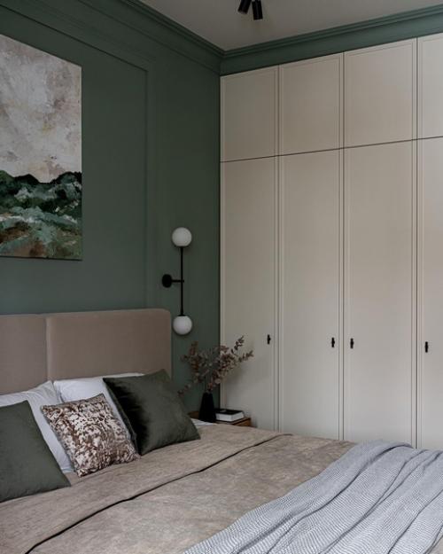 Светлая квартира с акцентами зеленого цвета. 04