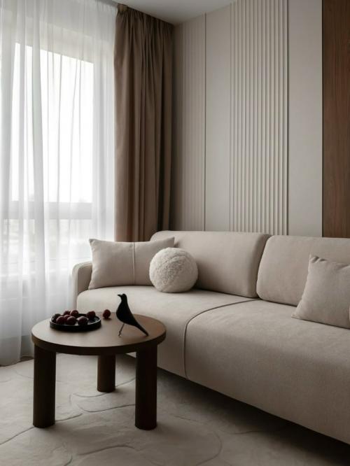 Прекрасный интерьер небольшой квартиры, где каждый метр продуман так, чтобы создавать гармонию, уют и ощущение завершённости. 03