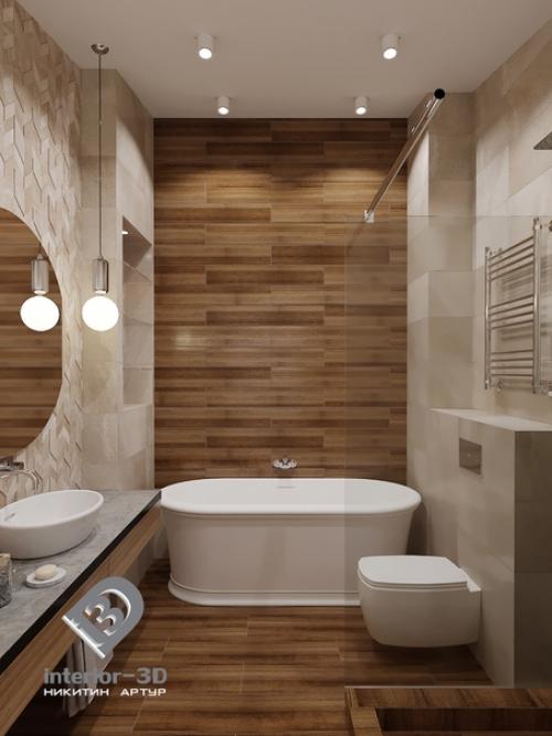 Проект ванной комнаты в таунхаусе в ЖК Каскад Парк. 01