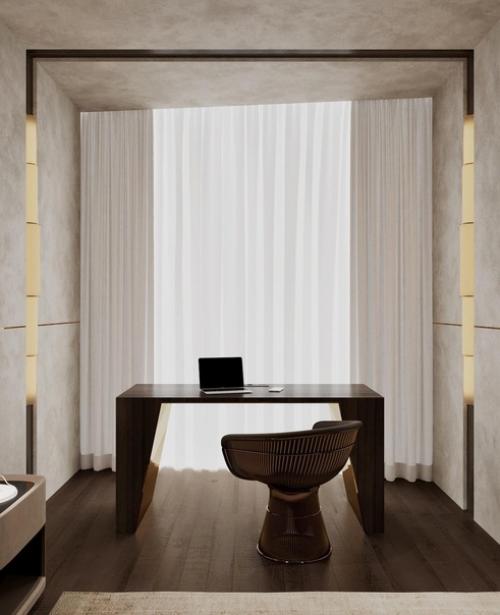 Спальня с рабочим местом для молодого человека. 04