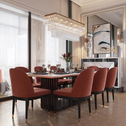 Проект столовой в интересной цветовой гамме. 02