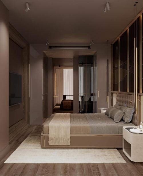 Спальня с рабочим местом для молодого человека. 03