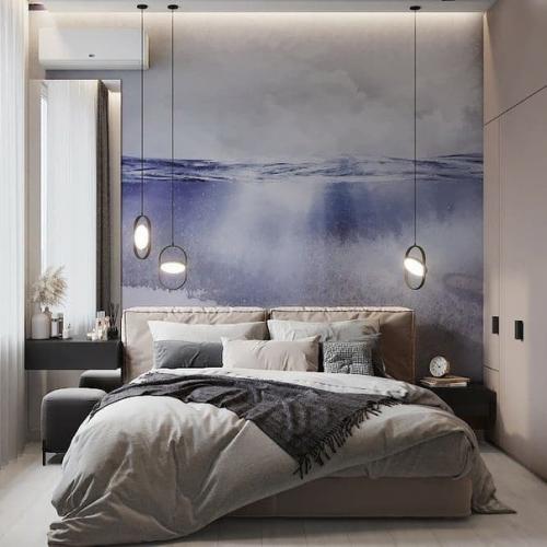 6 вариантов обоев за изголовьем кровати для заказчика. 04