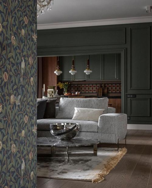 Кухня - гостиная. Красивый, уютный и атмосферный интерьер, который хочется рассмотреть подробнее. 03