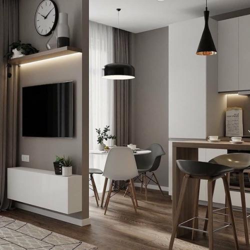 Небольшая студия в едином стиле! 04