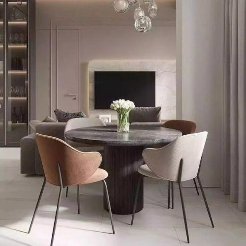 Интерьер кухни - гостиной, площадью 26 кв. 01