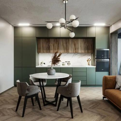 Красивая и уютная кухня - гостиная.