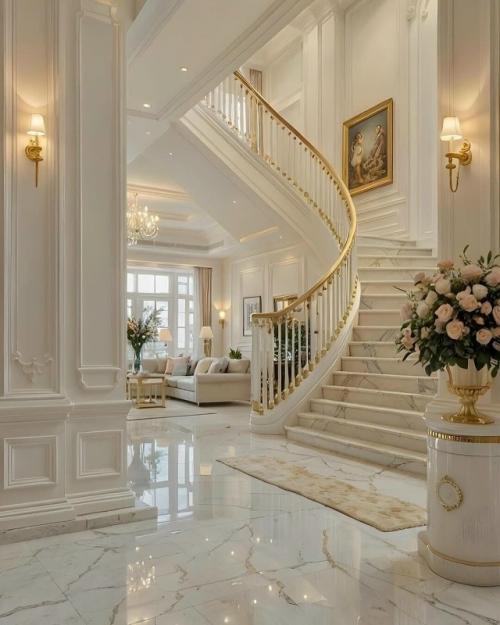 Роскошный дизайн интерьера воплощает в себе ощущение простора, света и утончённой элегантности. 02