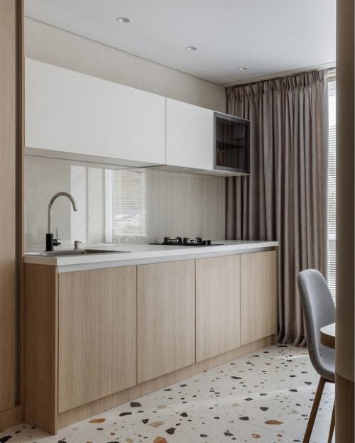 Стильный светлый интерьер квартиры. 01