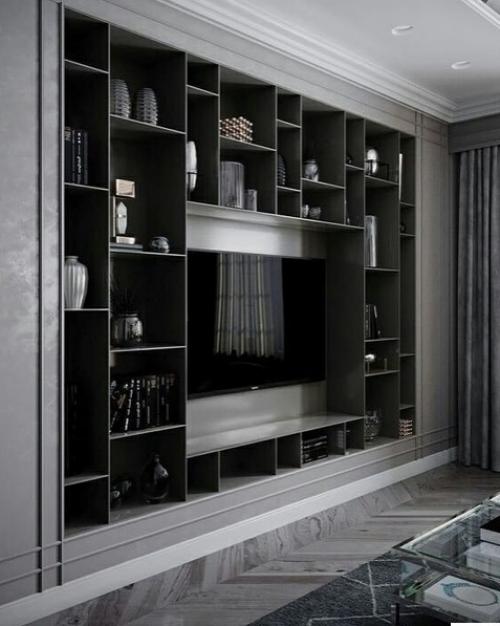 Таким образом, если не знаете, как оформить зону у телевизора. 05