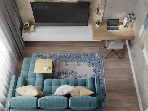 Чудесная кухня - гостиная от дизайнера Юлии шестовой. 04