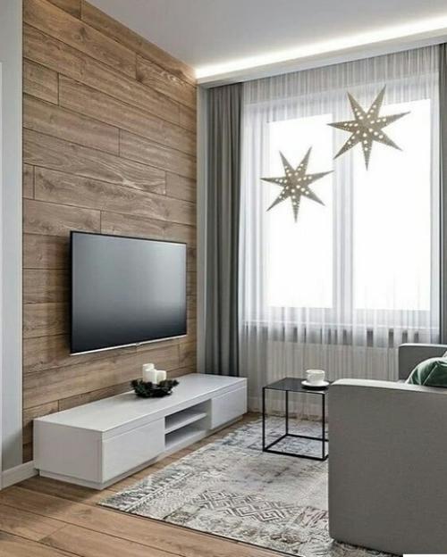 Таким образом, если не знаете, как оформить зону у телевизора. 03