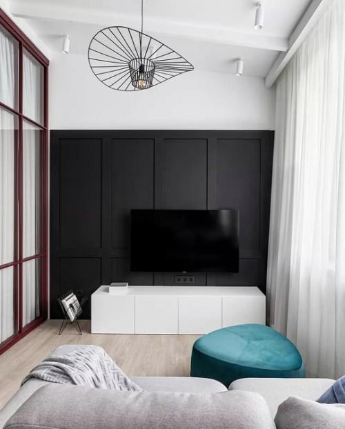 Яркий цвет кухни неожиданно приятен. 07