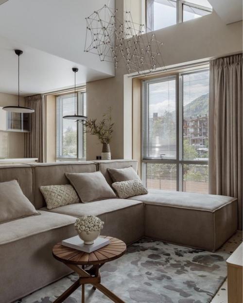 Стильный светлый интерьер квартиры. 07