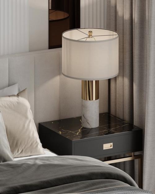 Шикарная спальня. Чистый интерьер, без обилия пестрого текстиля и обоев. 06