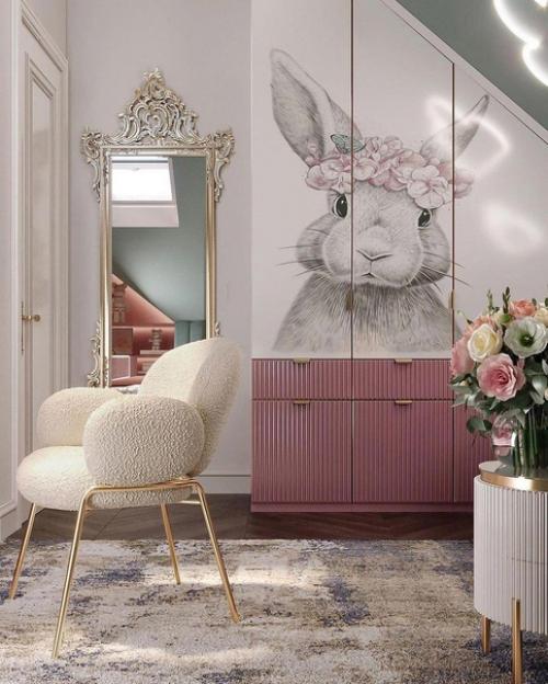 Детская комната на мансарде в загородном доме. 05