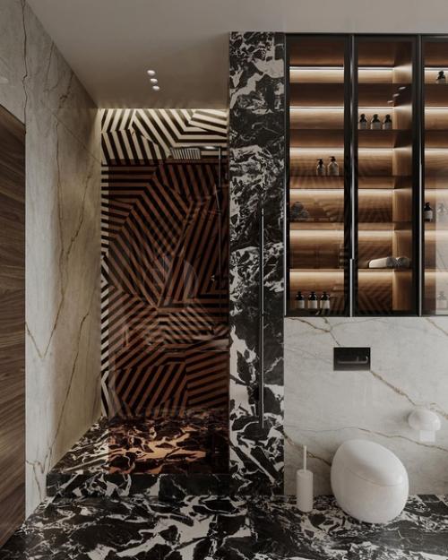 Ванная комната в загородном доме. 03