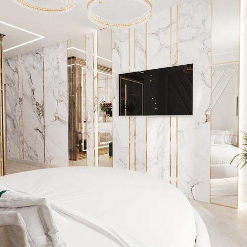 Проект спальни в светлых тонах. 05