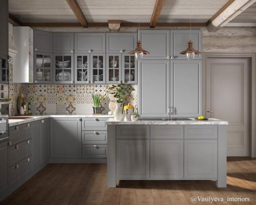 Кухня с островом.