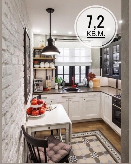 Кухня, площадью 7, 2 кв.