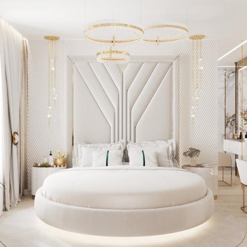 Проект спальни в светлых тонах. 01