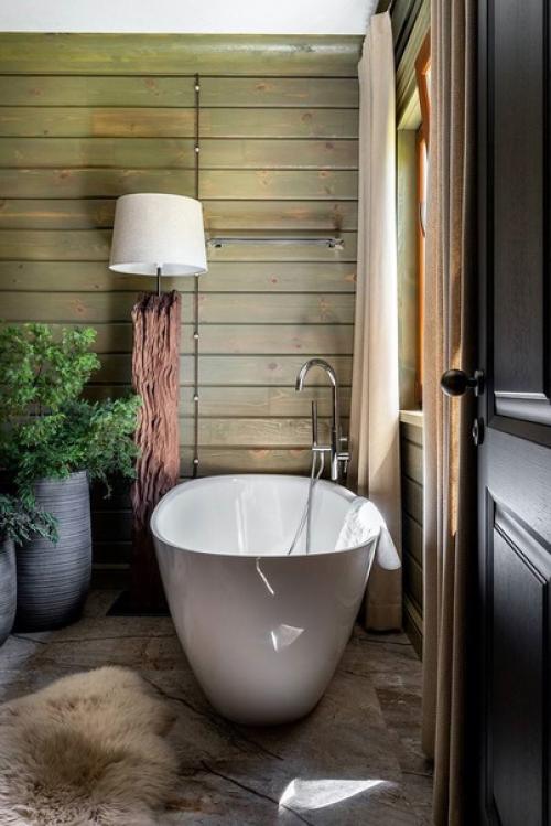 Как создать атмосферу легкой роскоши в деревянном доме. 04