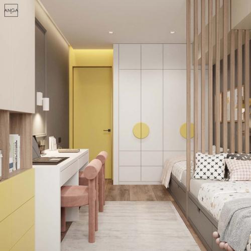 Детская комната площадью 13, 5 м 2 для двух деток. 03