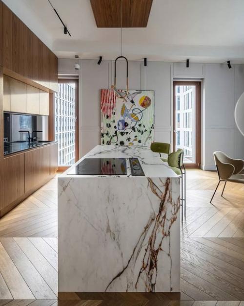 Этот минималистичный, но теплый интерьер будет вне времени, при этом отразит актуальные тенденции. 01