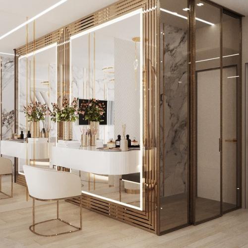 Проект спальни в светлых тонах. 06