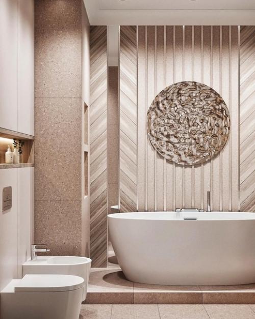 Светлая и просторная ванная комната. 03