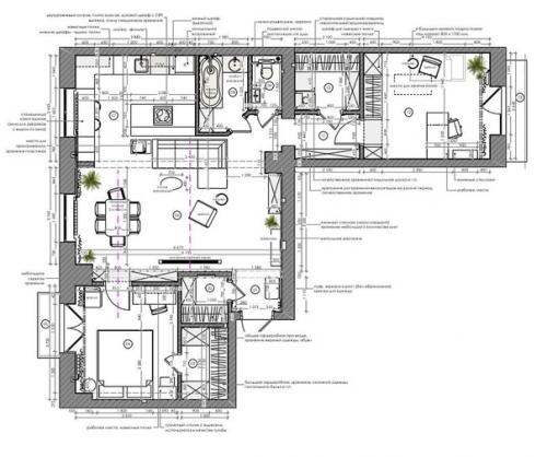 Трехкомнатная квартира, площадью - 92, 7 кв. 08