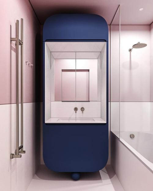 Капсула чистоты.  Проект дизайна санузла. 01