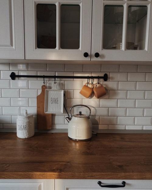 Кухня - гостиная в спокойных, природных оттенках. 04