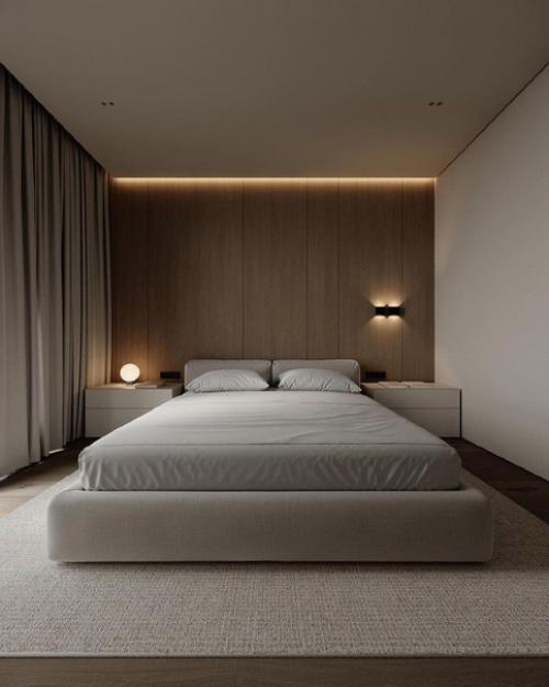 Светло-бежевый оттенок зрительно увеличил пространство, а отделка из дерева добавила уюта и релакса.