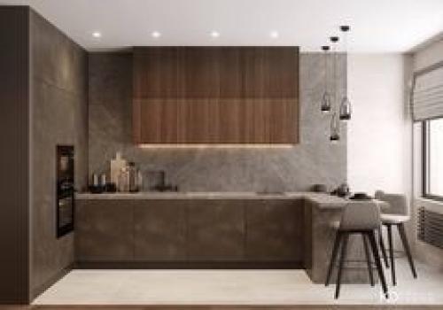 Проект кухни - гостиной в загородном доме.