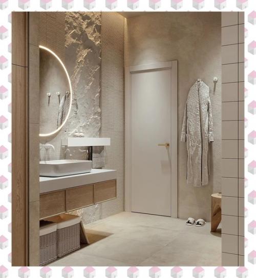 Необычные решения для обычной ванной комнаты. 08