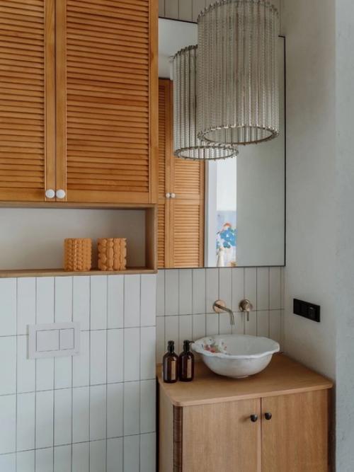 Нейтральный и спокойный интерьер квартиры, площадью - 32 кв. 01