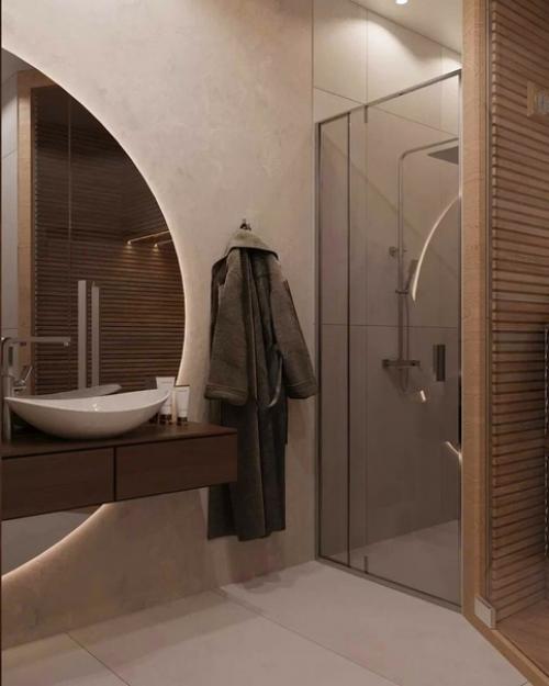 Очень стильно.  Но все-таки унитаз размещать нужно в отдельной комнате! 07