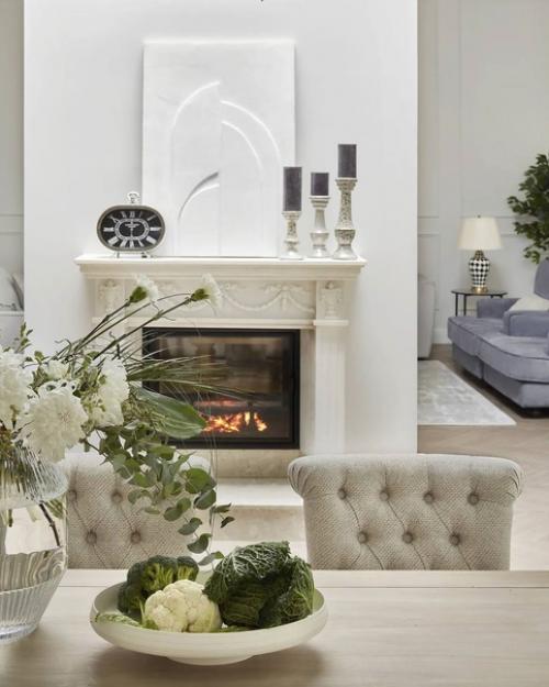 Кухня из загородного дома со светлой воздушной обстановкой. 05