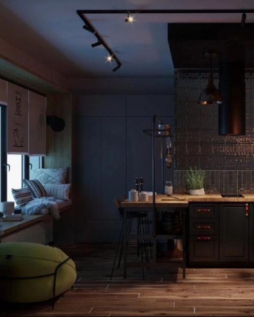 Квартира - студия, площадью - 24 кв. 01