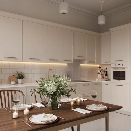 Кухня - столовая в старом фонде (Сталинка. 03