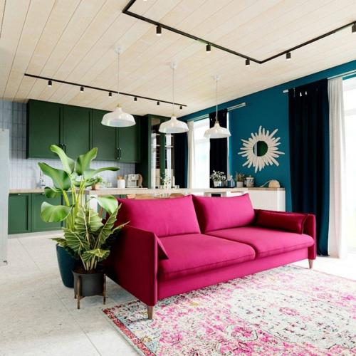 Оригинальное пространство дома в стиле эклектика. 01