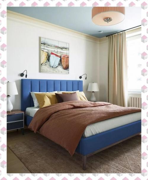 Спальня с голубым потолком. 02