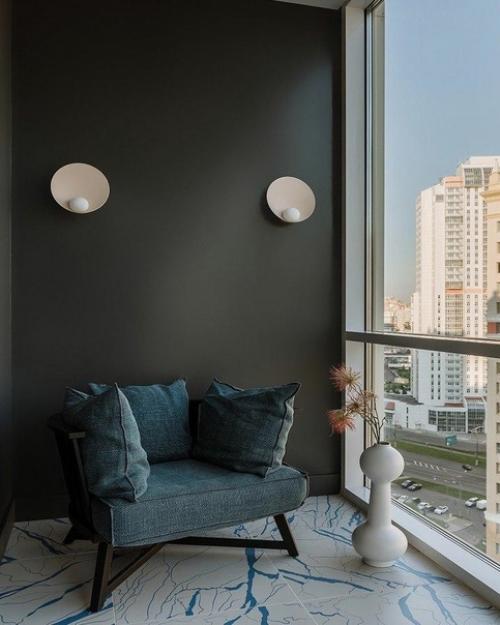 Неплохой проект.  Очень классно вписали арт в интерьер. 05