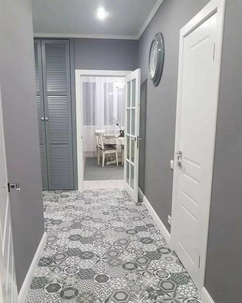 Обалденно!  У самой в такой гамме прихожая - очень нравится.