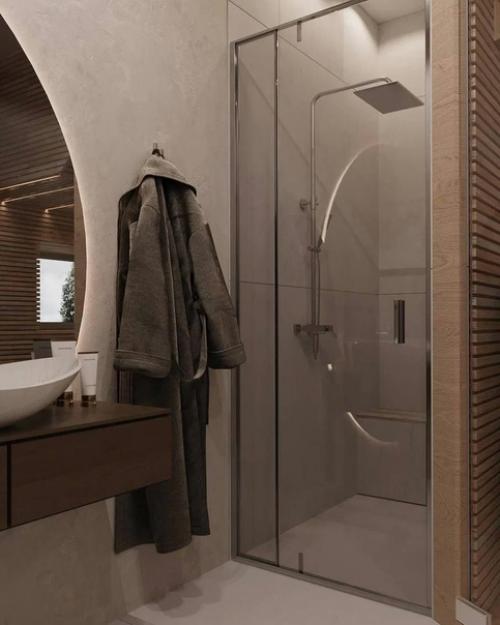 Очень стильно.  Но все-таки унитаз размещать нужно в отдельной комнате! 06