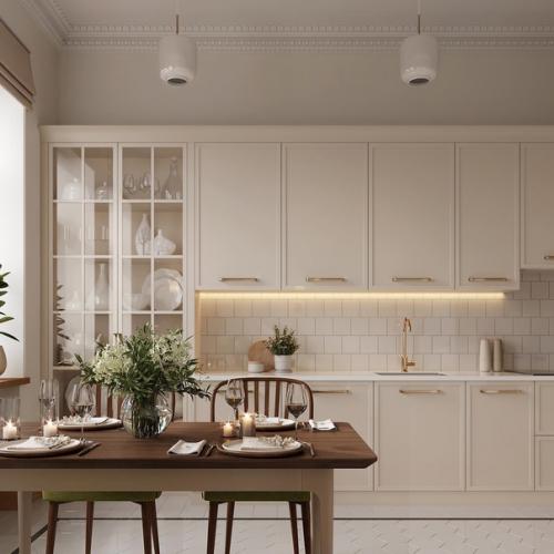 Кухня - столовая в старом фонде (Сталинка. 04