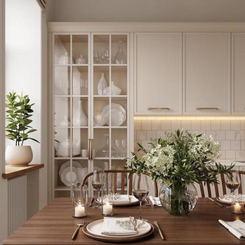 Кухня - столовая в старом фонде (Сталинка.