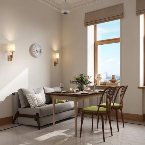 Кухня - столовая в старом фонде (Сталинка. 02