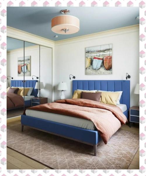 Спальня с голубым потолком. 03